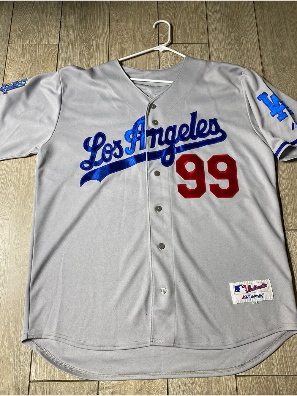 LOS ANGELES DODGERS 50th Anniversary MANNY RAMIREZ 99 Authentic JERSEY Size 56